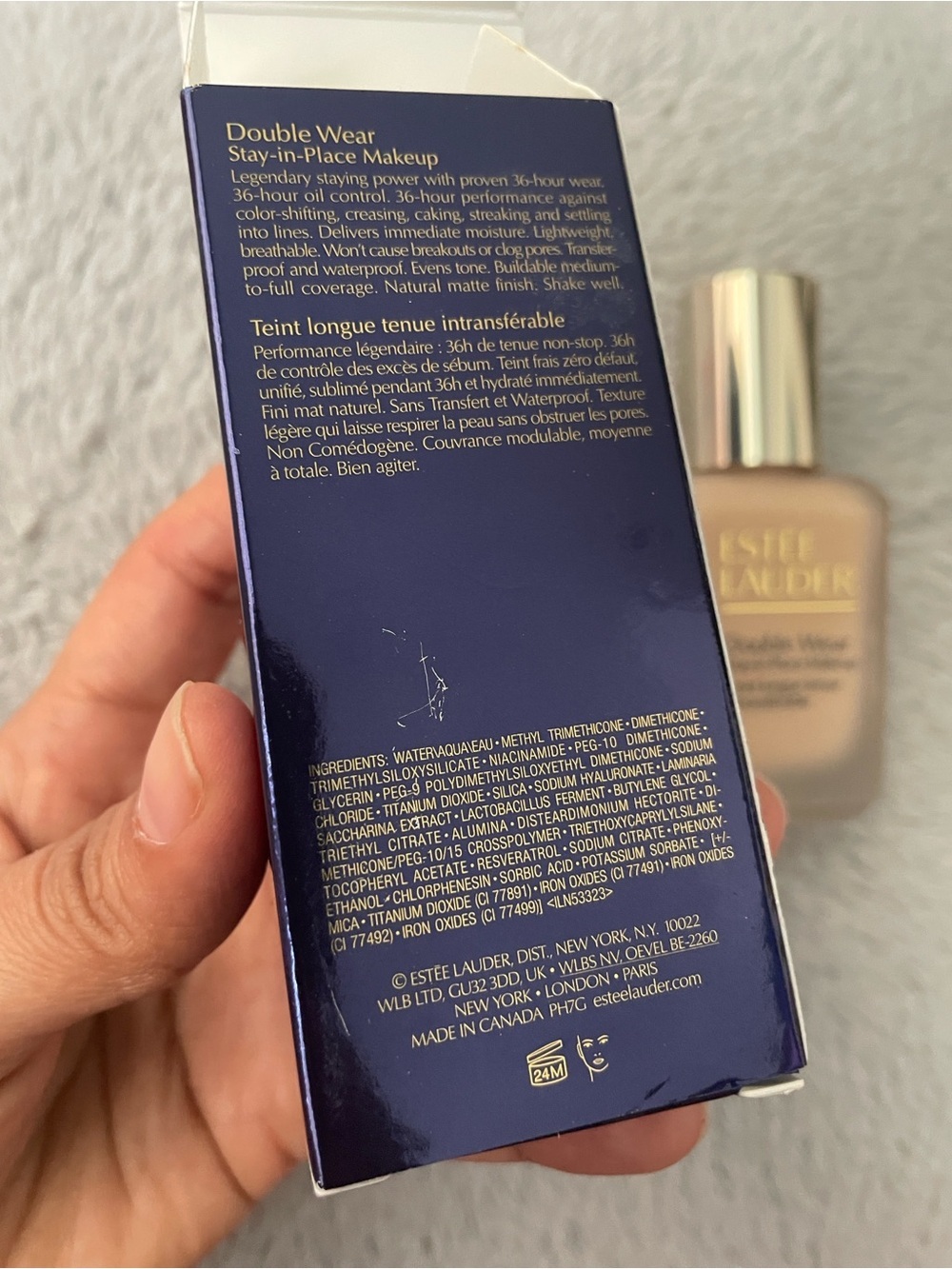 Estee Lauder Double Wear Stay-in-Place Makeup - Buff Beige & Navy Packaging - Picture 2 of 4